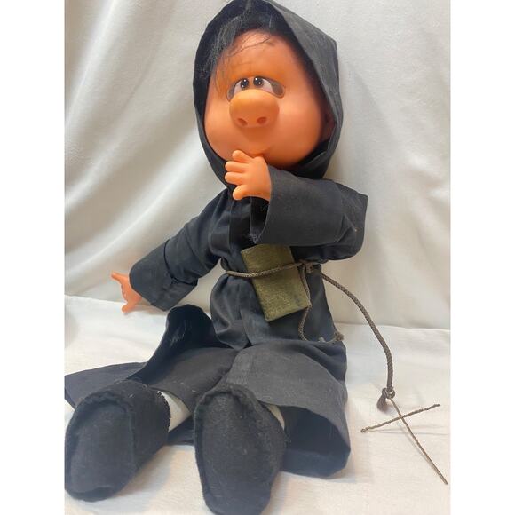 Vintge Thumb Sucker Monk Priest Doll Rare 18" - Picture 2 of 10